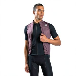 Sportful Gilet de Running Homme Modèle 1121005 Couleurs Beetle et Dark-0