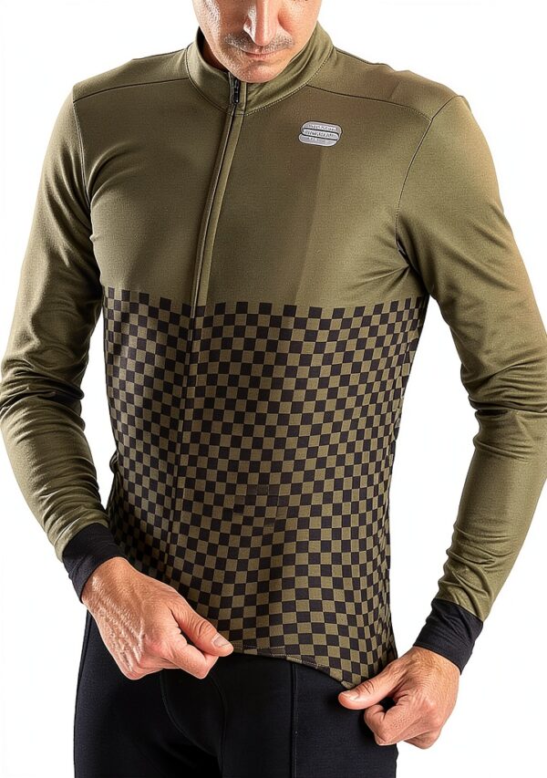 Sportful Veste sport homme polyester brossé vert olive S-3XL-4
