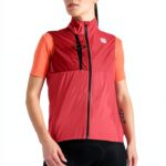 Sportful Supergiara Layer Vest Femme – Gilet cyclisme noir et rouge-0