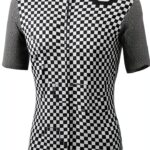 Maillot de cyclisme Sportful Checkmate homme blanc noir, col rond-0