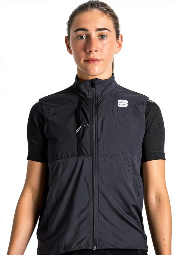 Sportful Supergiara Layer Vest Femme - Gilet noir semi-ajusté-0