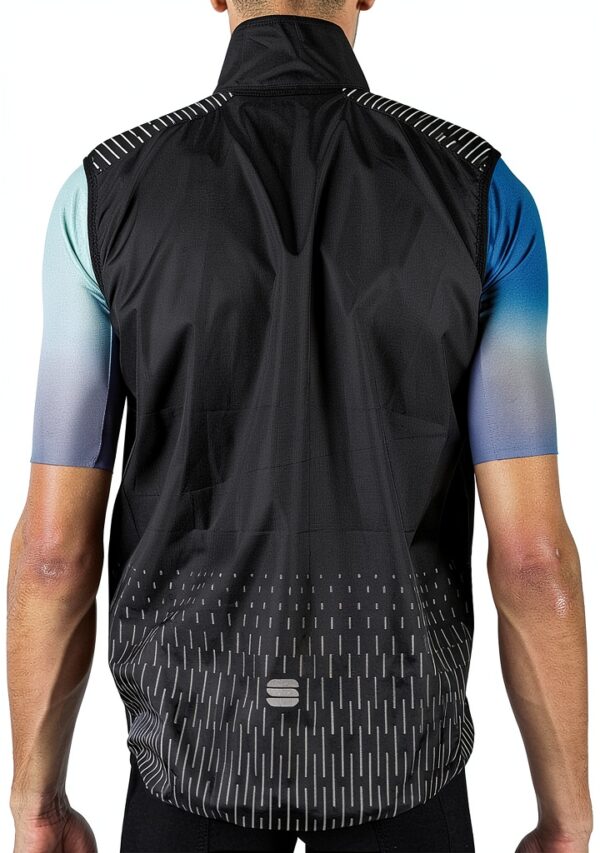 Sportful Reflex Vest Gilet Homme Réfléchissant Zip complet Noir Jaune-1