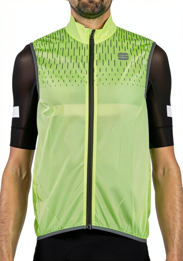 Sportful Reflex Vest Gilet de sport Jaune fluo – réflecteurs, doublé-0