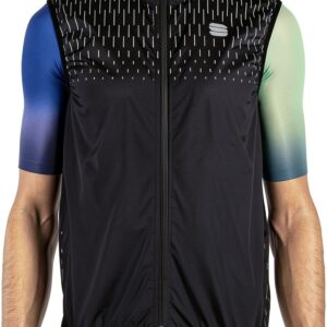 Sportful Reflex Vest Gilet Homme Réfléchissant Zip complet Noir Jaune-0