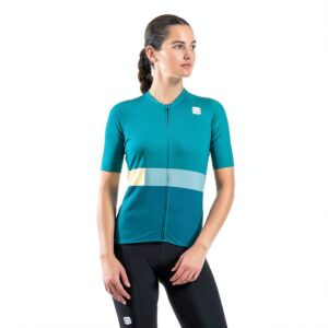 Sweatshirt Femme Sportful Snap W JRS Coupe Moderne Vert Sapin Clair-0