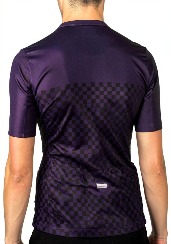Sportful Checkmate Maillot à Manches Courtes Femme Violet Taille M-4