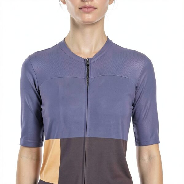 Sportful Snap W JRS Sweatshirt Femme Huckleberry Cayenna Red-3