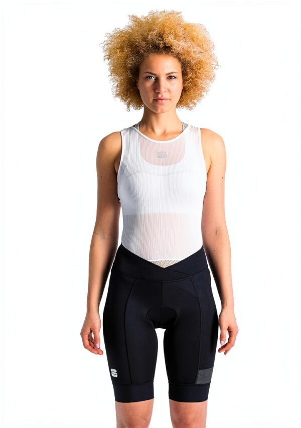 Sportful Giara W Short Shorts femme noir couture plat bande-0