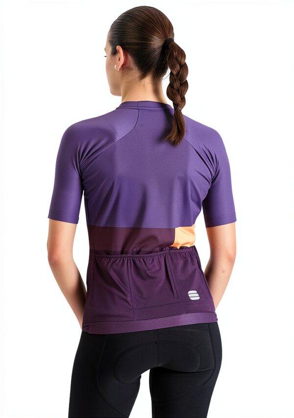 Sportful Snap W JRS Sweatshirt Femme Huckleberry Cayenna Red-1