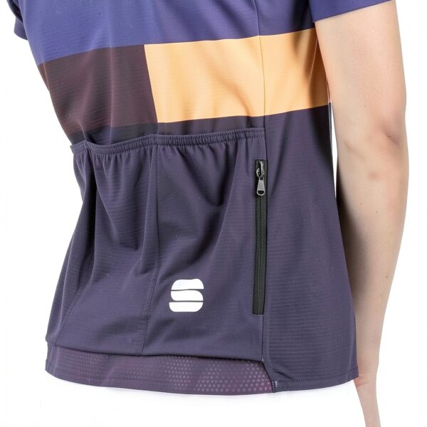 Sportful Snap W JRS Sweatshirt Femme Huckleberry Cayenna Red-4